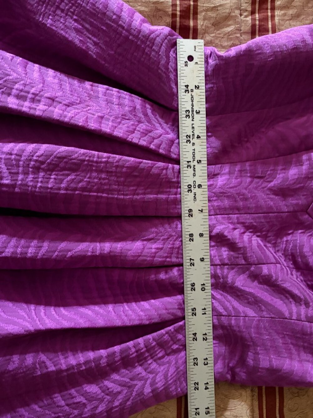 Rebecca Taylor strapless fit-and-flare mini dress Magenta Purple Size 8 - Picture 7 of 9